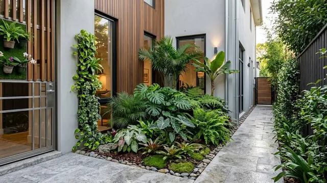 Inspirasi Taman Mungil di Samping Rumah Lebar 1 Meter