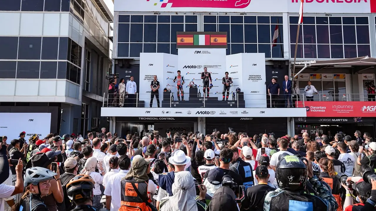 Podium MotoGP Indonesia 2026
