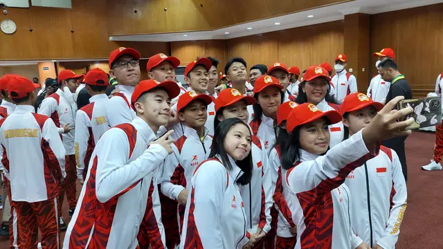 Pelepasan kontingen Indonesia untuk Kejuaraan Dunia Wushu Junior 2022