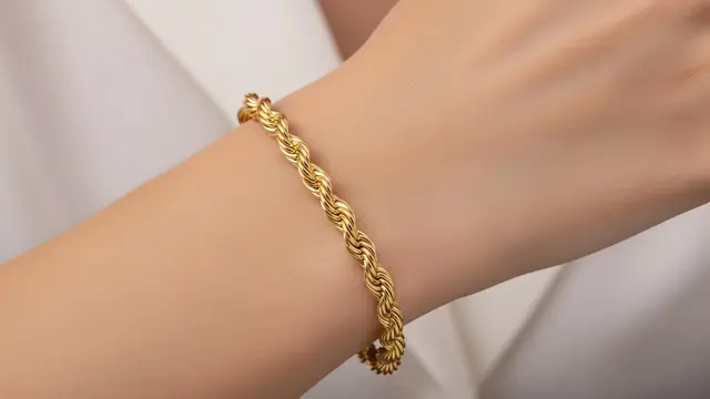 Model Gelang Emas 5 Gram Rantai Klasik Elegan Tapi Tetap Terjangkau/Ilustrasi Gemini AI
