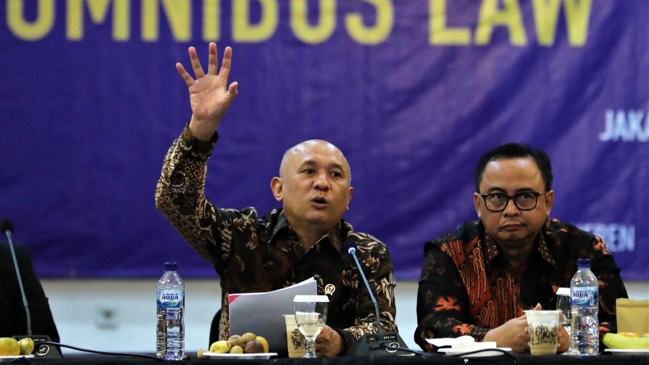 Menteri Koperasi dan Usaha Kecil Menengah (UKM) Teten Masduki, di acara Ngetem X KUMKM, di Gedung SMESCO Indonesia, Jakarta, Senin (9/3/2020).