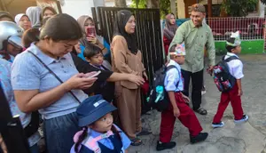 Antusias Siswa Baru Sambut Hari Pertama MPLS