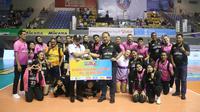 Tim putri Jakarta Popsivo Polwan menjuarai putaran kedua usai mengalahkan Yogya Falcons dengan skor 3-1 (25-12, 24-26, 25-18, 25-23) dalam lanjutan PLN Mobile Proliga 2025 di GOR PSCC Palembang, Minggu (23/2/2025). (Bola.com/Dok. PB PBSI)