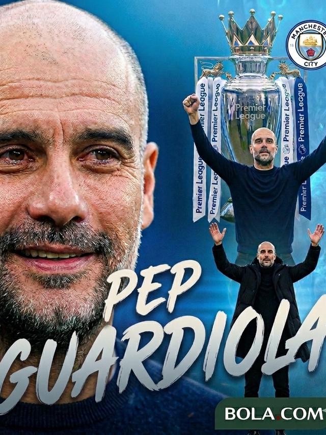 Ilustrasi Pep Guardiola di Man City. (Bola.com/AFP/Gemini)