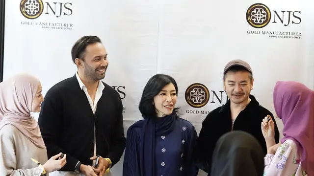 Naomi Julia Soegianto di acara Makna Fest 2025 yang digelar di Gedung Menara 165, Jakarta Selatan.