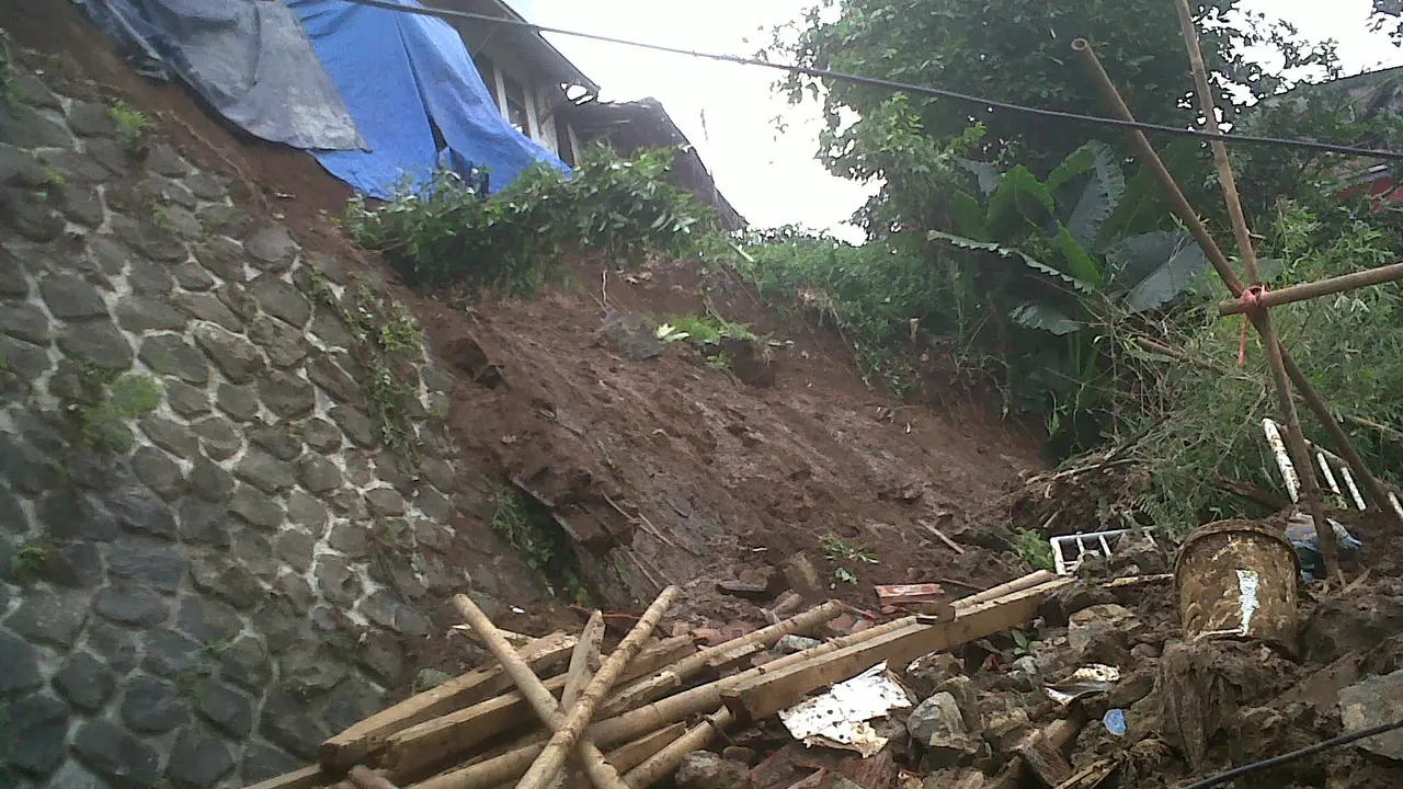 Tanah Longsor di Kota Bogor