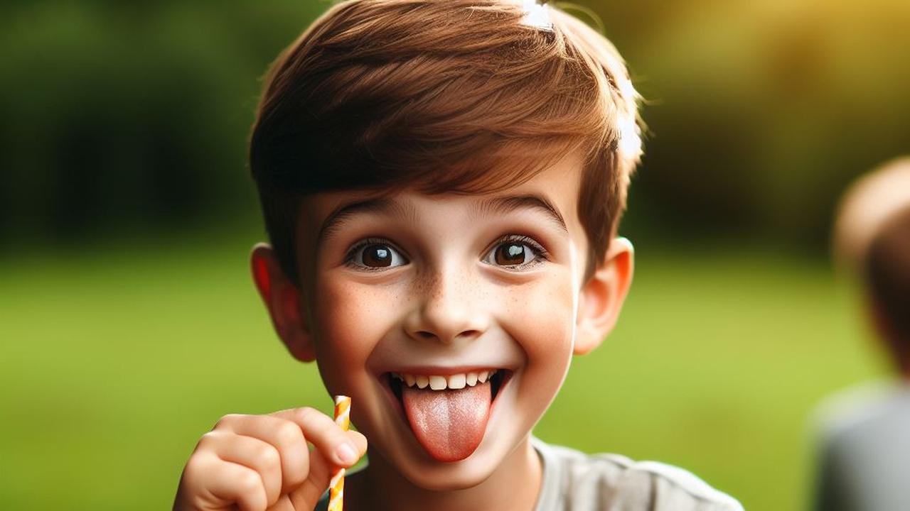 Ilustrasi Anak Minum Minuman Manis
