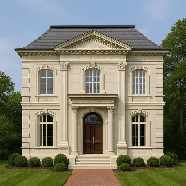 Inspirasi Model Rumah 2 Lantai ala Eropa Klasik