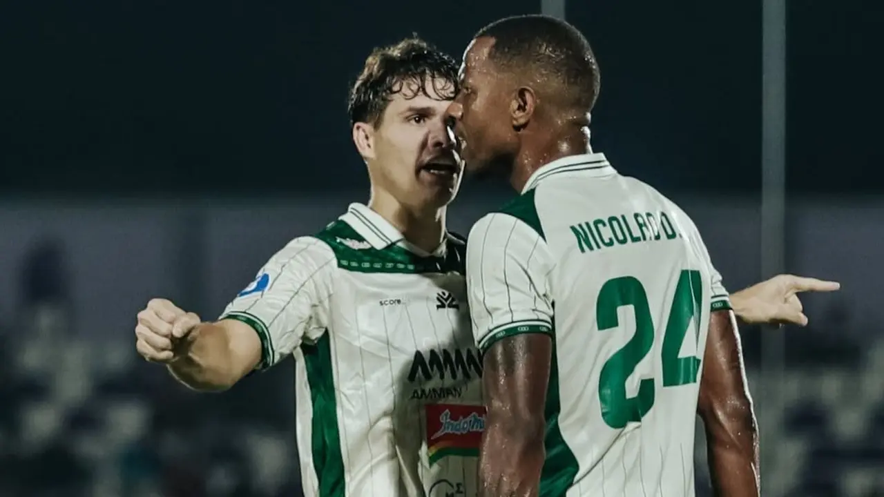 Vico dan Nicolao Dumitru Cardoso - Persita Vs PSS di BRI Liga 1 2024/2025