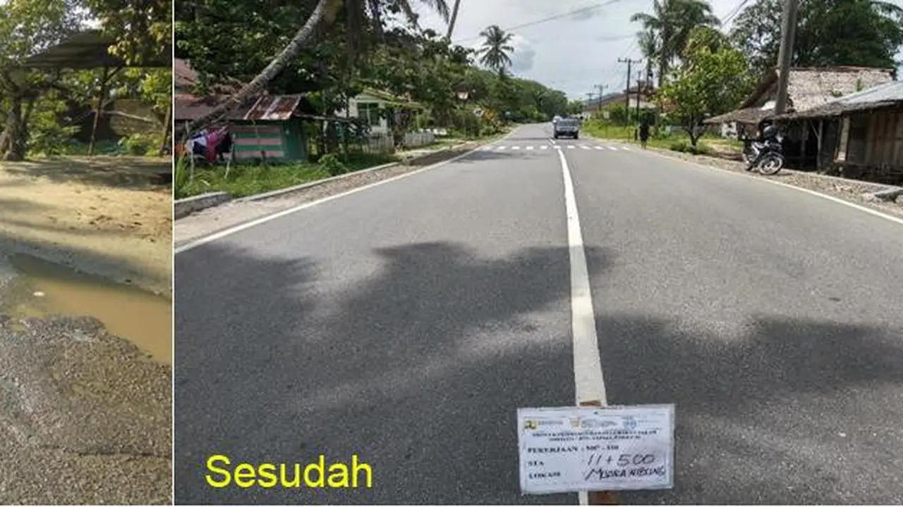 Kementerian Pekerjaan Umum dan Perumahan Rakyat (PUPR) terus melakukan pemeliharaan rutin dan perbaikan jalan nasional. Dok Kementerian PUPR