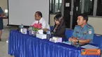 Citizen6, Tanjung Priok: Kadisku Kolinlamil Kolonel Laut (S) I.B. Rahyudo mengadakan mengadakan tatap muka dengan jajaran pejabat Bank BNI Tanjung Priok sebagai ajang silaturahmi sebagai pejabat baru, Minggu (20/5). (Pengirim: Kadispen Kolinlamil)
