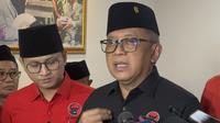 Sekretaris Jenderal PDI Perjuangan (PDIP) Hasto Kristiyanto di Sekolah Partai PDIP, Lenteng Agung, Jakarta Selatan, Rabu (22/10/2025). (Foto: Liputan6.com/Ady Anugrahadi).
