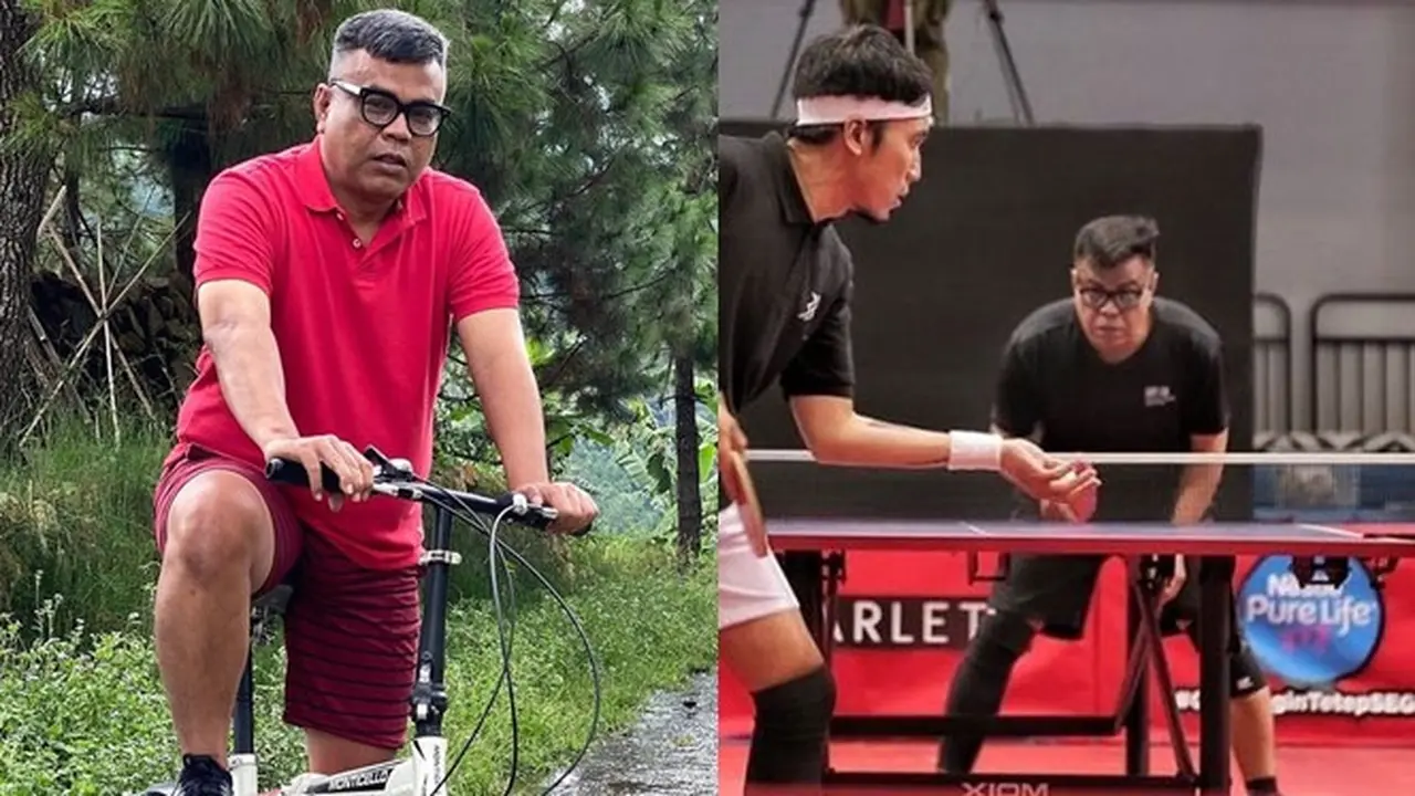 6 Momen Abdel Achrian saat Berolahraga, Tak Hanya Main Pingpong