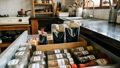 9 Trik Sederhana Menyimpan Kecap Kemasan Plastik agar Tidak Tumpah Meski Rak Dapur Penuh