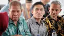 Anggota DPRD Sidrap, Idham Masse dalam acara lamaran di kawasan Bambu Apus, Jakarta, Sabtu (8/9). Idham yang  merupakan anggota DPRD Sidrap  juga politikus Partai Golkar itu resmi melamar aktris Shinta Bachir. (Liputan6.com/Faizal Fanani)