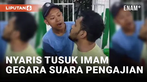 VIDEO: Pria di Jaktim Nyaris Tusuk Imam Masjid gegara Terganggu Suara Toa