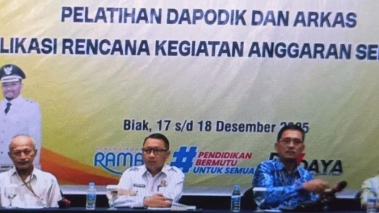Disdikbud Biak Perkuat Pengawasan Dana BOSP 2026, Cegah Korupsi dan Tingkatkan Akuntabilitas