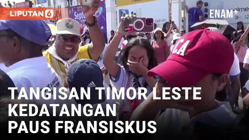 VIDEO: Warga Timor Leste Menangis Lihat Paus Fransiskus Secara Langsung