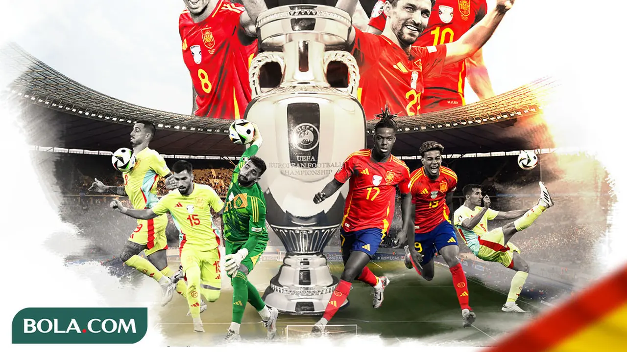 Euro 2024 - Ilustrasi Spanyol Juara Euro 2024