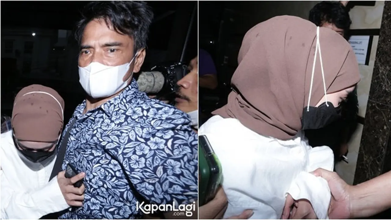 6 Potret Ayah Lesti Kejora Dampingi Sang Anak ke Polres, Wajah Tegarnya Disorot