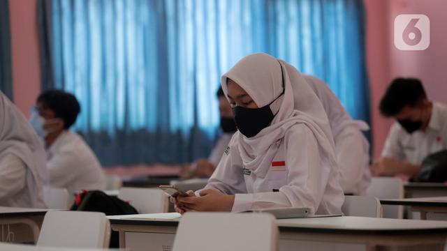 FOTO: Uji Coba Pembelajaran Tatap Muka di Tangerang