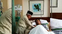 Wali Kota Ridwan Kamil yang terbaring sakit dijenguk Ketum MUI Kota Bandung KH Miftah Faridl. (Foto: Instagram/@ataliapr)