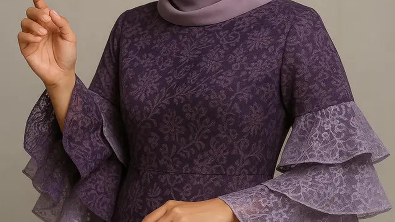 7 Model Batik Brokat Lengan Gelombang Tren 2025, Rahasia Tampil Elegan di Berbagai Acara