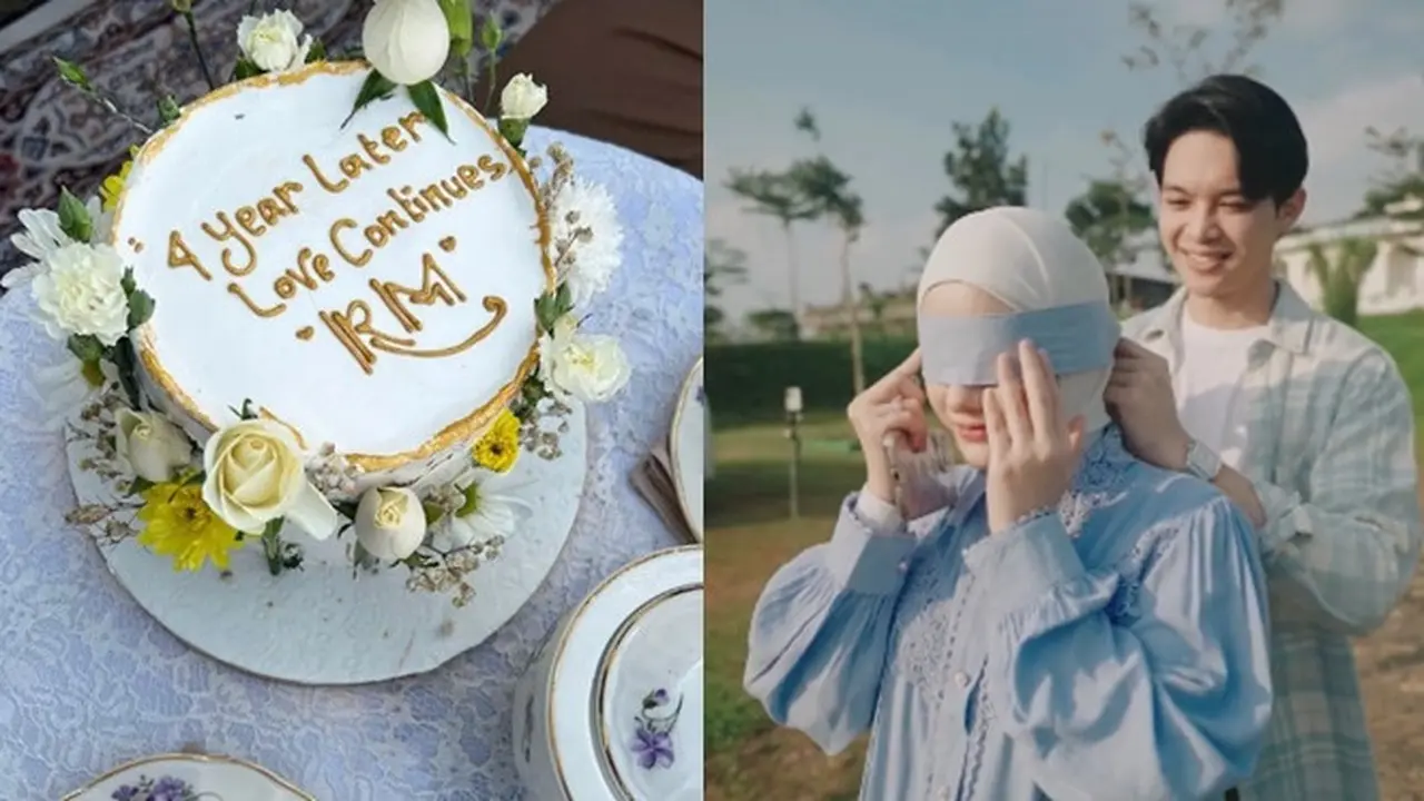 7 Momen Rey Mbayang Beri Dinda Hauw Kejutan Anniversary, Wujudkan Mimpi Sang Istri