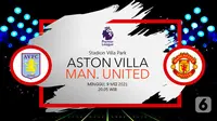 Aston Villa vs Manchester United (liputan6.com/Abdillah)