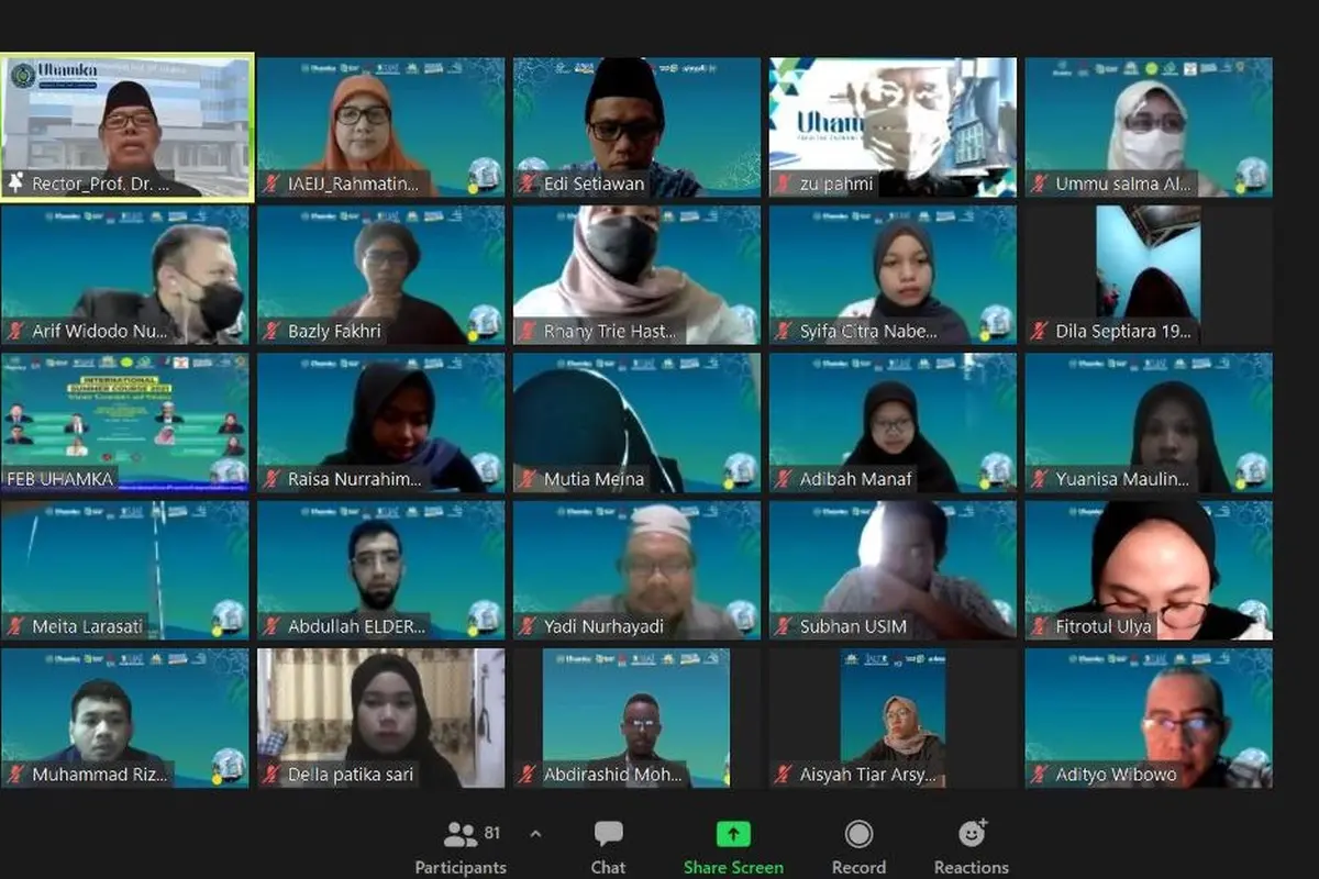 Uhamka menggelar webinar Digital Innovation for Islamic Financial Inclusion. (Ist)