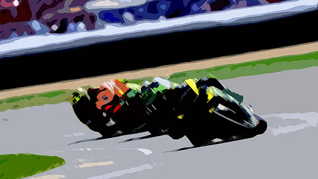 Ilustrasi sirkuit balap motor