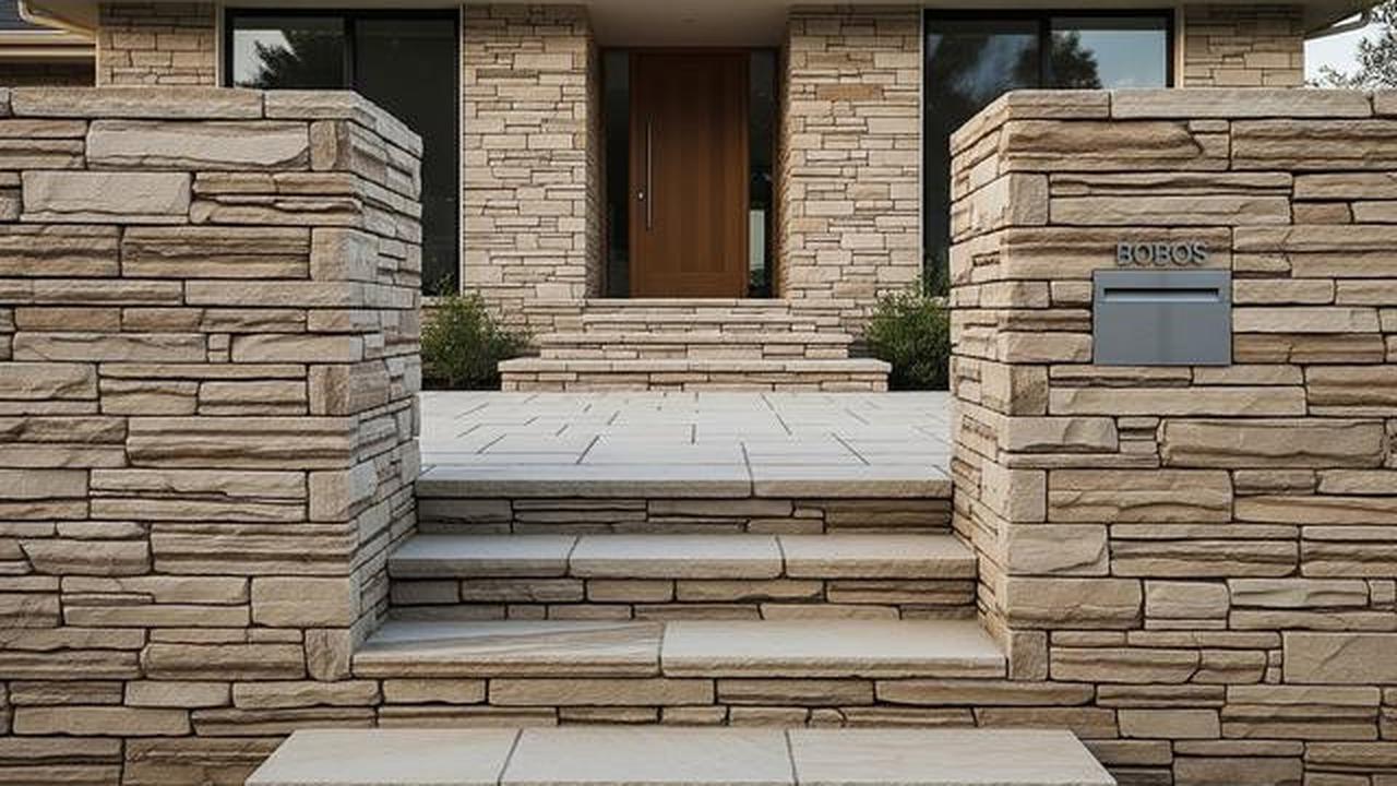 7 Model Rumah Minimalis dengan Tangga Depan Batu Alam, Hadirkan Kesan Mewah dan Elegan