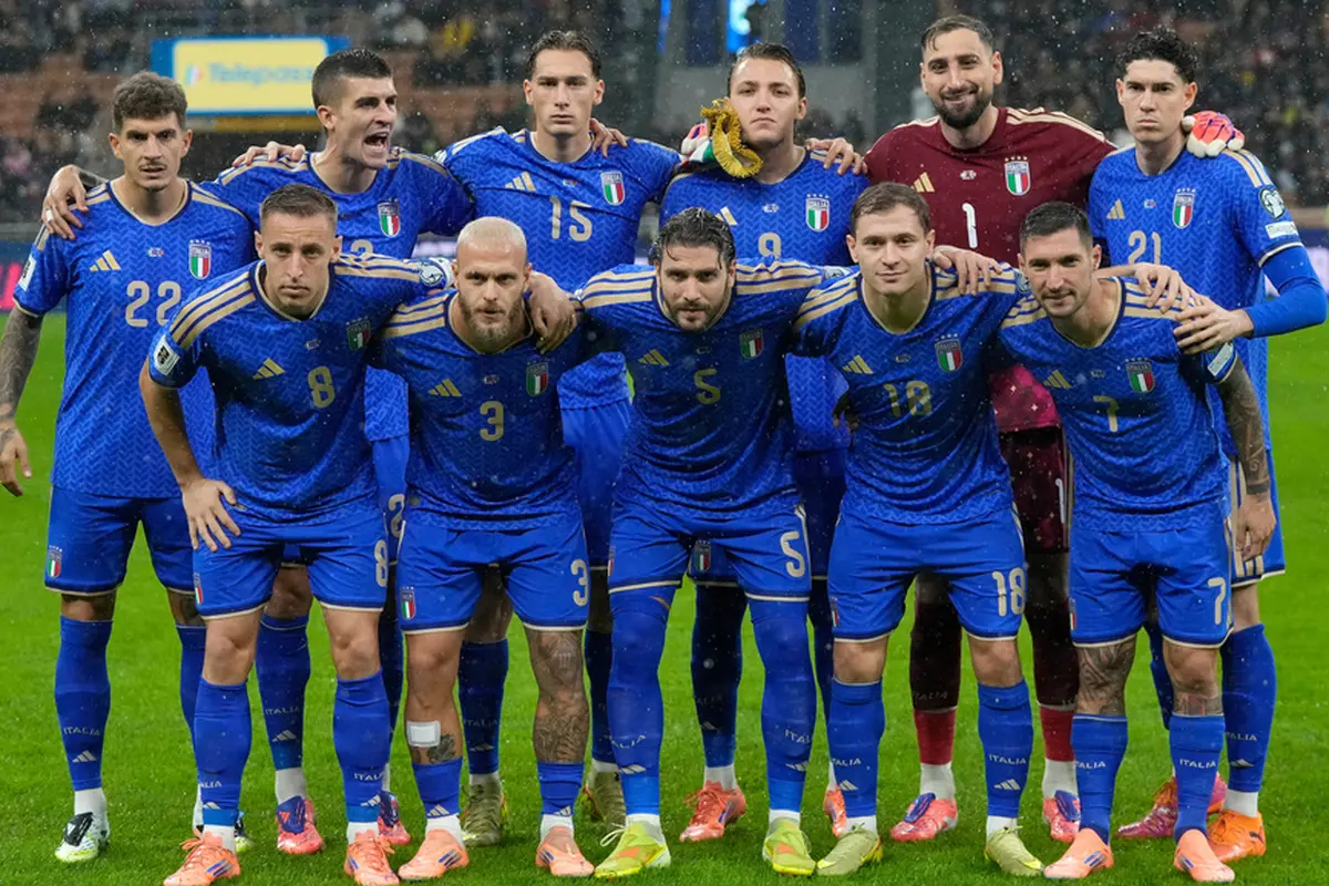 Starting XI Timnas Italia saat melawan Norwegia