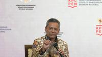 Wakil Menteri Keuangan (Wamenkeu) Suahasil Nazara saat berbicara pada Rapat Koordinasi Nasional Transisi Penangananan Covid-19 dan Pemulihan Ekonomi Nasional, di Gedung AA Maramis Jakarta, Kamis (26/1/2023). (Dok Kemenkeu)