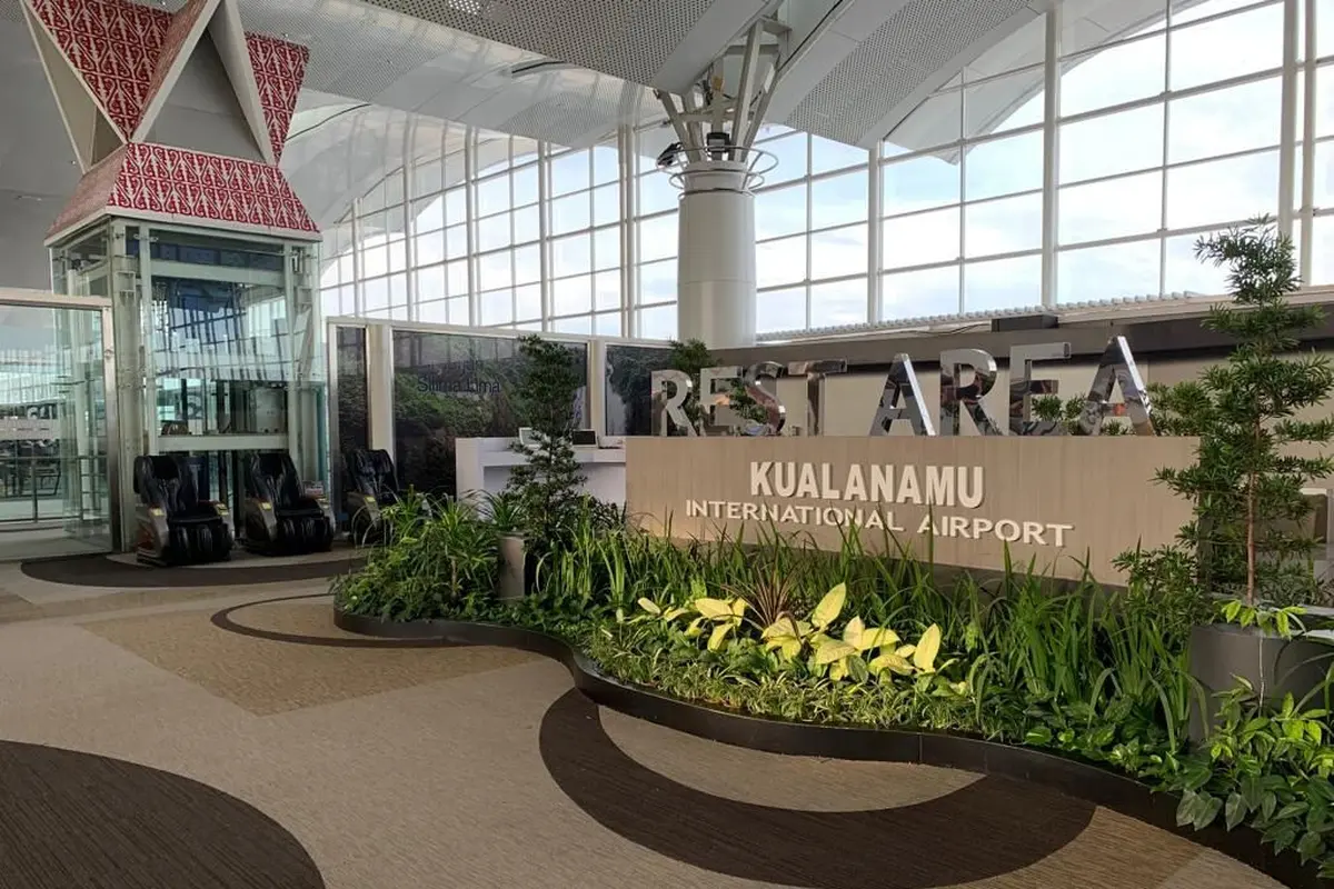 Bandara Internasional Kualanamu Deli Serdang Sumatera Utara.