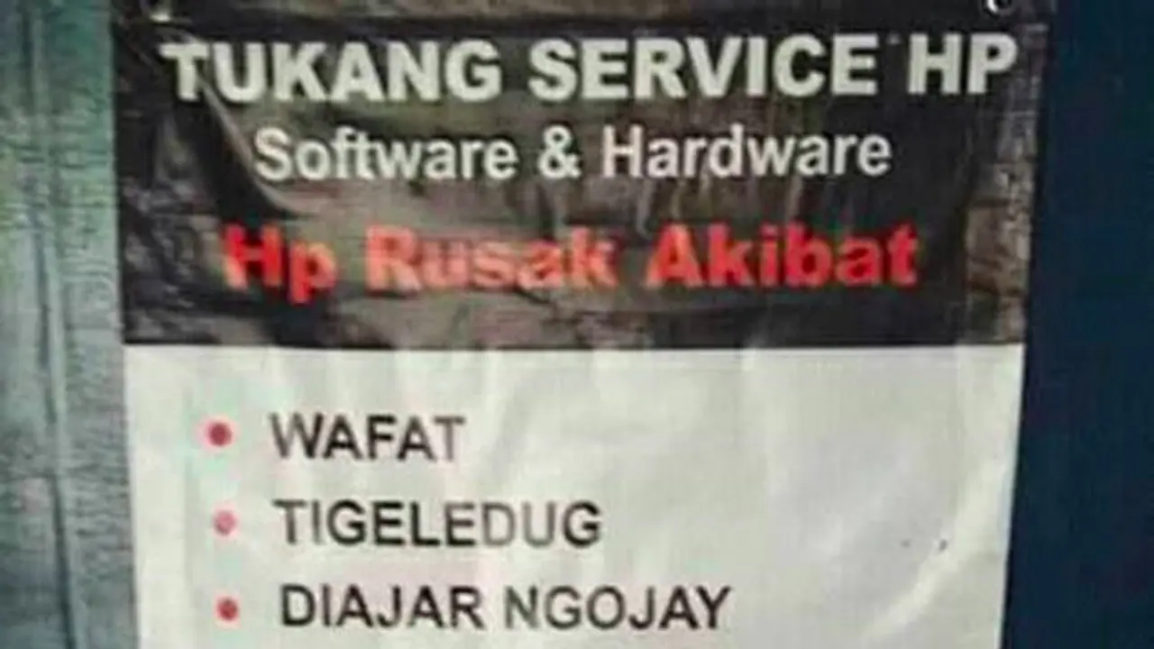 Viral Spanduk Jualan Super Kocak, Kearifan Lokal Banget