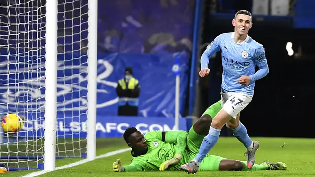 FOTO: Manchester City Permalukan Chelsea di Stamford Bridge