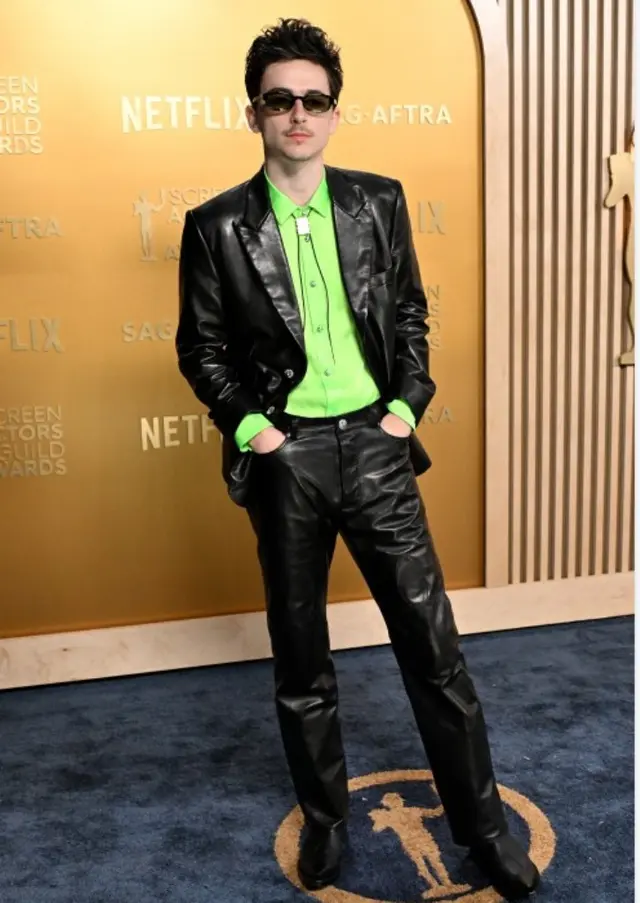 Timothe Chalamet Selebriti Berbusana Terbaik di SAG Awards 2025, dari Timothee Chalamet. (Robyn Beck / AFP)