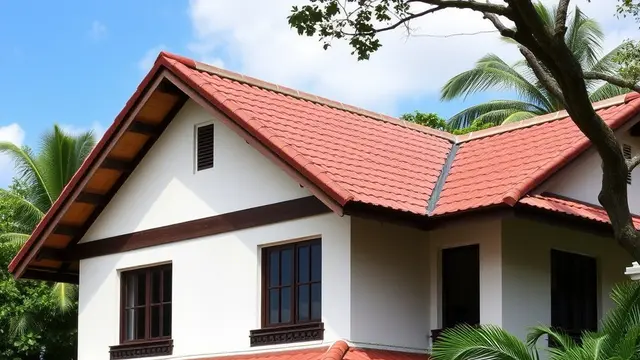 rumah gaya kolonial (ilustrasi by qwen.ai)