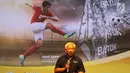 Direktur Media & PR Inasgoc, Danny Buldansyah memberikan sambutan pada acara penutupan kampanye tagar #IndonesiaKalahkanBatas, di Jakarta, Selasa (25/9). (Liputan6.com/Fery Pradolo)