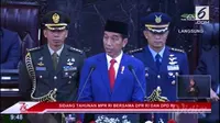 Presiden RI Jokowi berpidato dalam Sidang Tahunan MPR 2018.