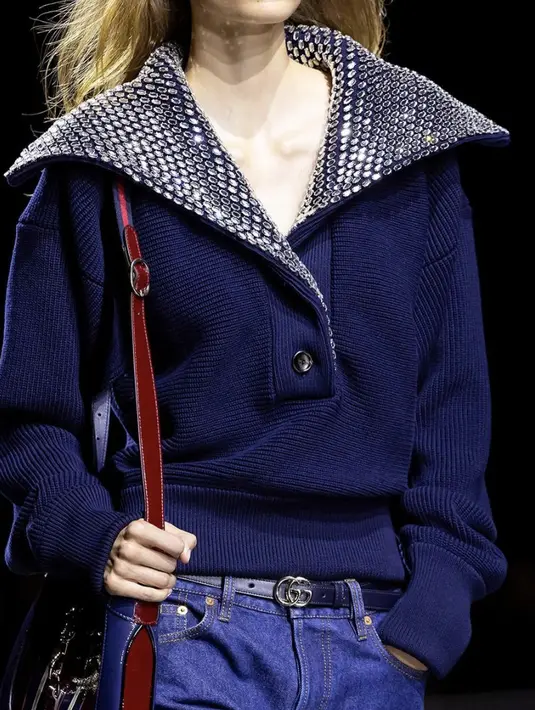 Debutnya berhasil tuai pujian dari para audiens yang hadir, mulai dari para selebritas, dan fashion people lainnya. [Foto: Instagram/ Gucci]