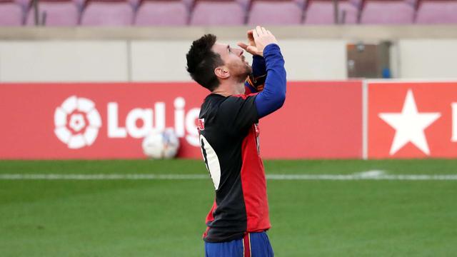 FOTO: Selebrasi Emosional Lionel Messi untuk Mendiang Diego Maradona