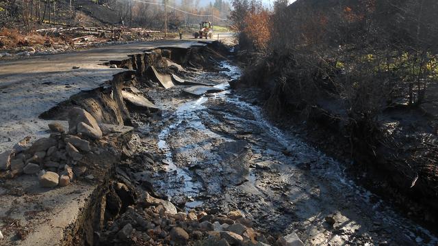 Ilustrasi longsor (AFP Photo)