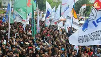 6.180 Petugas Disiagakan Amankan Unjuk Rasa Buruh KSPSI