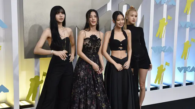 Blackpink di MTV VMA 2022. (Evan Agostini/Invision/AP)