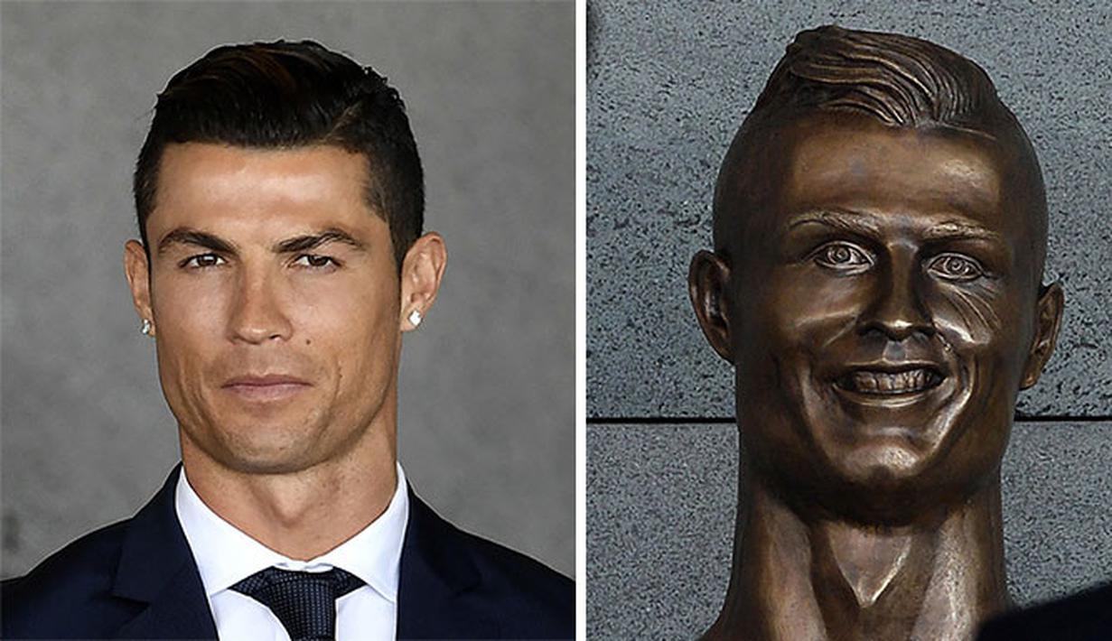 FOTO Kocaknya Meme Patung Wajah Cristiano Ronaldo Dunia Bolacom