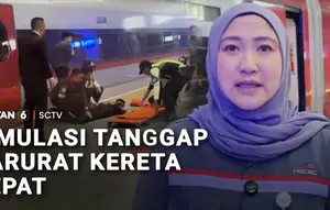Simulasi Tanggap Darurat Kereta Cepat