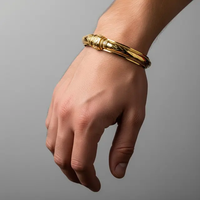 9 Model Gelang Emas untuk Tangan Besar