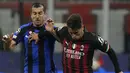 AC Milan yang tampil inferior di babak pertama berhasil tampil lebih superior di babak kedua. (AP Photo/Manu Fernandez)